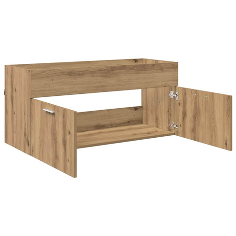 vidaXL Sink cabinet Artisan Oak 38.5 x 100 x 46 cm Engineered Wood