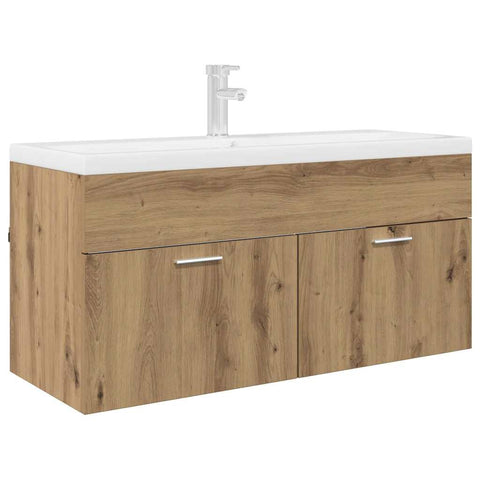 vidaXL Sink cabinet Artisan Oak 38.5 x 100 x 46 cm Engineered Wood