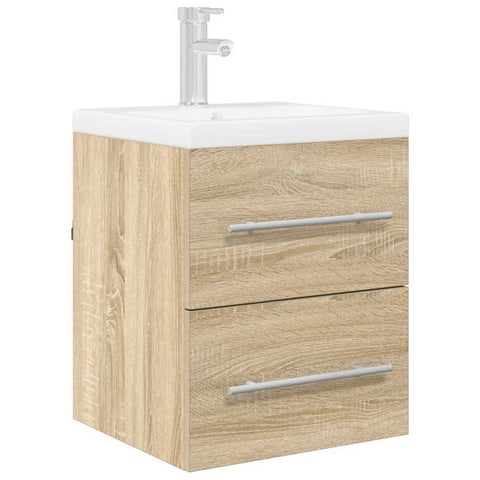 vidaXL Sink cabinet Sonoma Oak 38.5 x 41 x 48 cm Engineered Wood