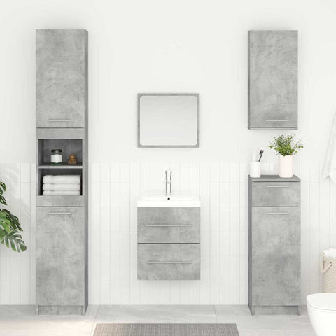 vidaXL Sink cabinet Concrete Grey 38.5 x 41 x 48 cm Engineered Wood