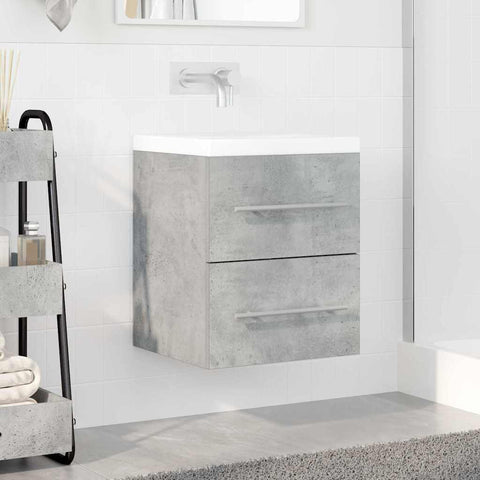 vidaXL Sink cabinet Concrete Grey 38.5 x 41 x 48 cm Engineered Wood
