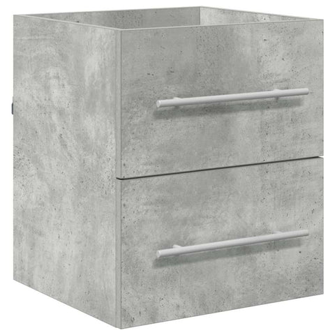 vidaXL Sink cabinet Concrete Grey 38.5 x 41 x 48 cm Engineered Wood
