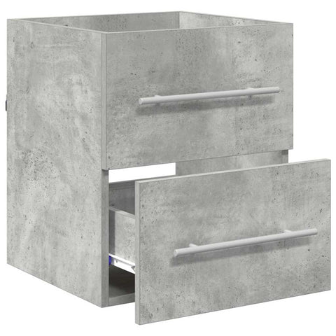 vidaXL Sink cabinet Concrete Grey 38.5 x 41 x 48 cm Engineered Wood