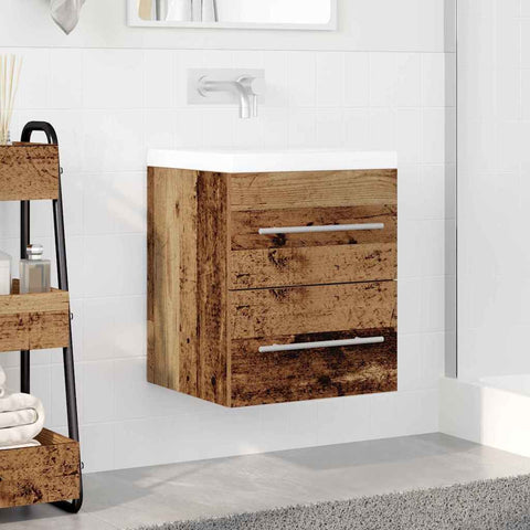 vidaXL Sink cabinet Old Wood 38.5 x 41 x 48 cm Engineered Wood