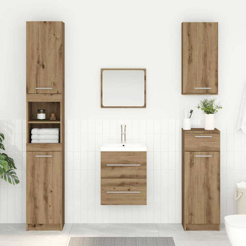 vidaXL Sink cabinet Artisan Oak 38.5 x 41 x 48 cm Engineered Wood