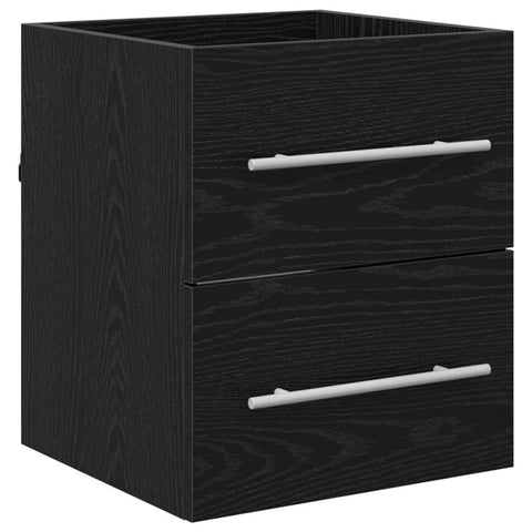 vidaXL Sink cabinet Black Oak 38.5 x 41 x 48 cm Engineered Wood