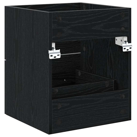 vidaXL Sink cabinet Black Oak 38.5 x 41 x 48 cm Engineered Wood