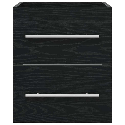 vidaXL Sink cabinet Black Oak 38.5 x 41 x 48 cm Engineered Wood