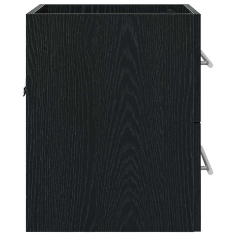 vidaXL Sink cabinet Black Oak 38.5 x 41 x 48 cm Engineered Wood