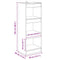 vidaXL Book Cabinet Old wood 40 x 30 x 103 cm Engineered wood