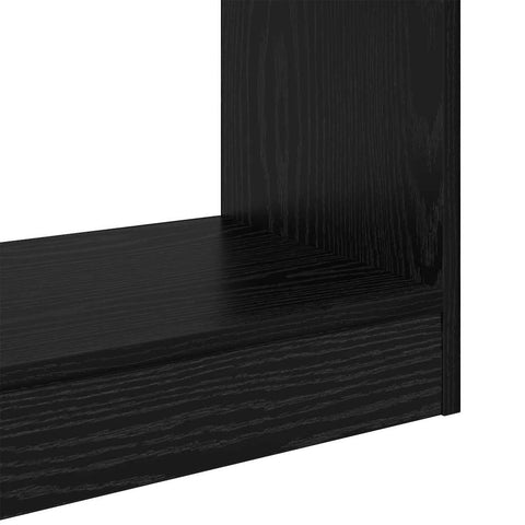 vidaXL Book Cabinet Black oak 40 x 30 x 103 cm Engineered wood
