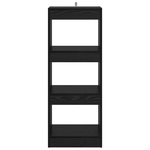 vidaXL Book Cabinet Black oak 40 x 30 x 103 cm Engineered wood