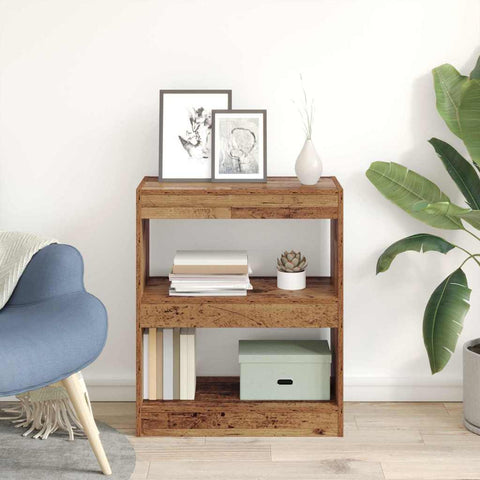 vidaXL Book Cabinet Old wood 60 x 30 x 72 cm Engineered wood