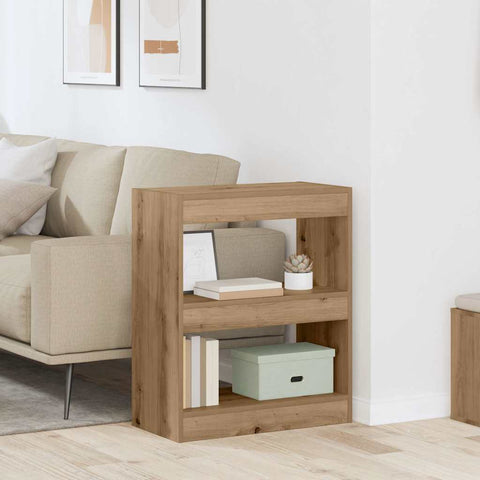 vidaXL Book Cabinet Artisan oak 60 x 30 x 72 cm Engineered wood