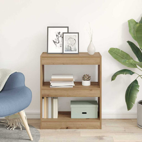 vidaXL Book Cabinet Artisan oak 60 x 30 x 72 cm Engineered wood