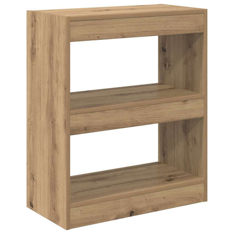 vidaXL Book Cabinet Artisan oak 60 x 30 x 72 cm Engineered wood