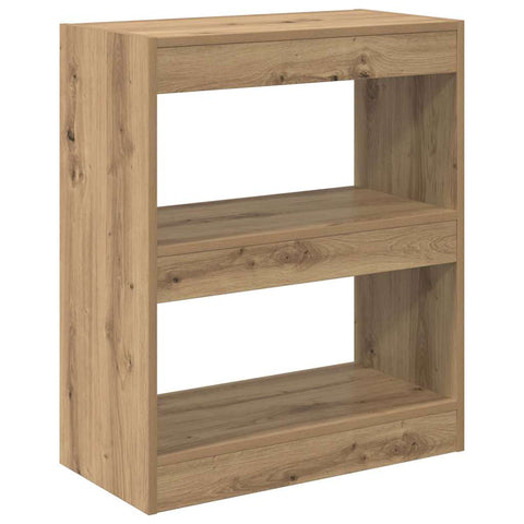 vidaXL Book Cabinet Artisan oak 60 x 30 x 72 cm Engineered wood