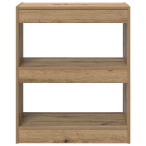vidaXL Book Cabinet Artisan oak 60 x 30 x 72 cm Engineered wood