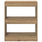 vidaXL Book Cabinet Artisan oak 60 x 30 x 72 cm Engineered wood