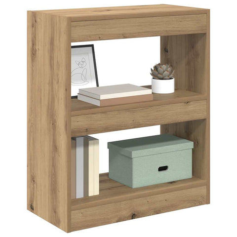 vidaXL Book Cabinet Artisan oak 60 x 30 x 72 cm Engineered wood