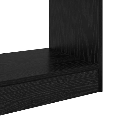 vidaXL Book Cabinet Black oak 60 x 30 x 72 cm Engineered wood