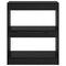 vidaXL Book Cabinet Black oak 60 x 30 x 72 cm Engineered wood