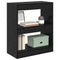 vidaXL Book Cabinet Black oak 60 x 30 x 72 cm Engineered wood
