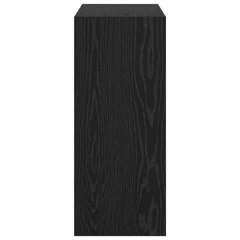 vidaXL Book Cabinet Black oak 60 x 30 x 72 cm Engineered wood
