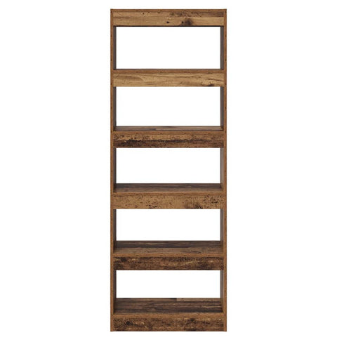 vidaXL Book Cabinet Old wood 60 x 30 x 166 cm Engineered wood