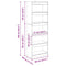 vidaXL Book Cabinet Artisan oak 60 x 30 x 166 cm Engineered wood