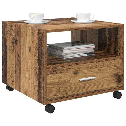 vidaXL Coffee Table Old wood 55 x 55 x 45 cm Engineered wood
