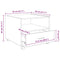 vidaXL Coffee Table Old wood 55 x 55 x 45 cm Engineered wood