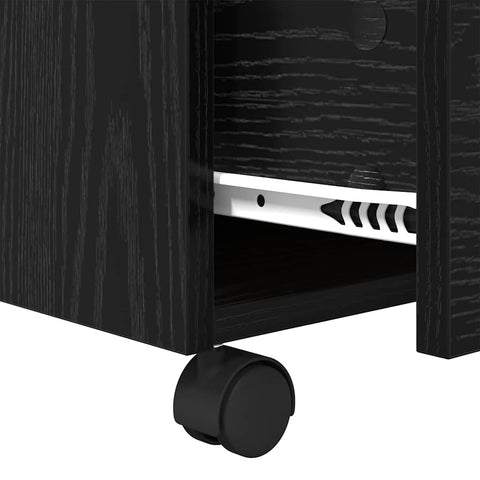 vidaXL Coffee Table Black oak 55 x 55 x 45 cm Engineered wood