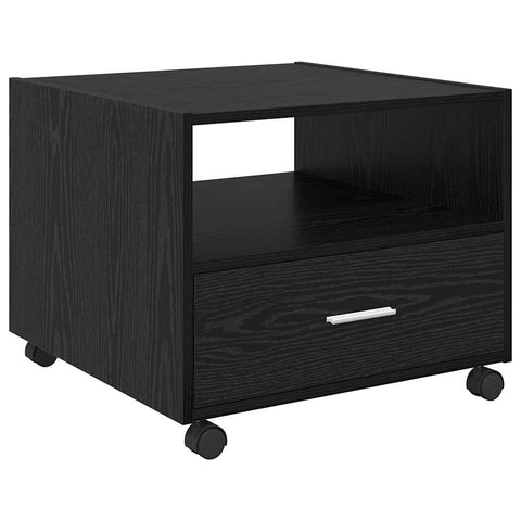 vidaXL Coffee Table Black oak 55 x 55 x 45 cm Engineered wood