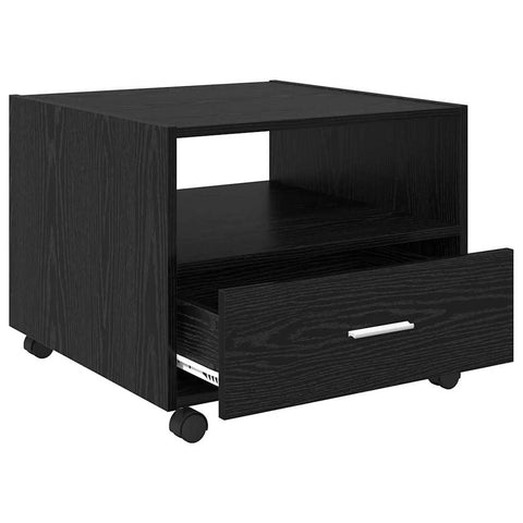 vidaXL Coffee Table Black oak 55 x 55 x 45 cm Engineered wood