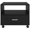 vidaXL Coffee Table Black oak 55 x 55 x 45 cm Engineered wood