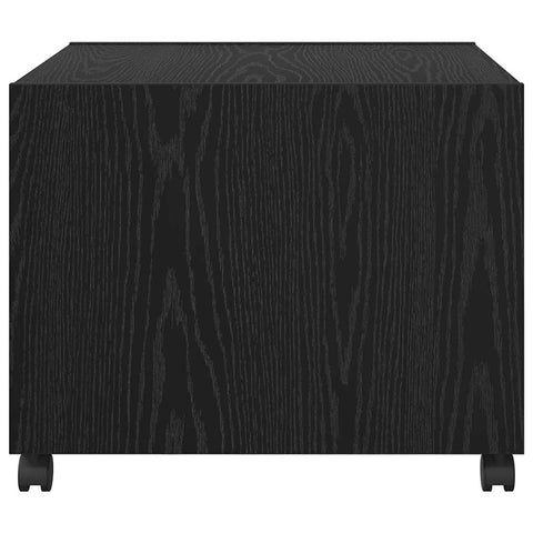 vidaXL Coffee Table Black oak 55 x 55 x 45 cm Engineered wood