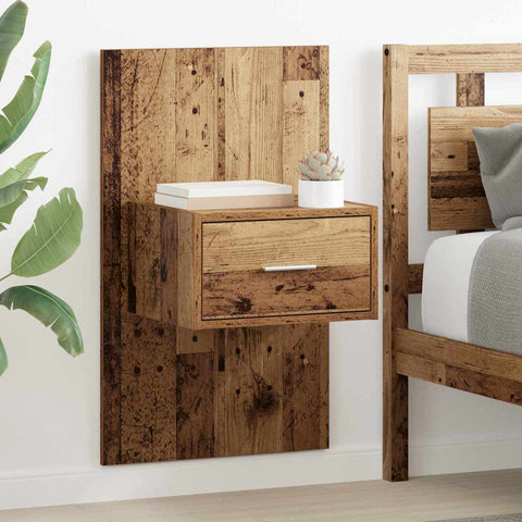 vidaXL Bed Cabinet 2 pcs Old wood 48.5 x 32.5 x 80 cm Engineered wood