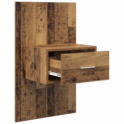 vidaXL Bed Cabinet 2 pcs Old wood 48.5 x 32.5 x 80 cm Engineered wood