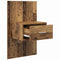 vidaXL Bed Cabinet 2 pcs Old wood 48.5 x 32.5 x 80 cm Engineered wood