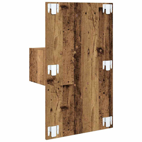vidaXL Bed Cabinet 2 pcs Old wood 48.5 x 32.5 x 80 cm Engineered wood