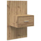 vidaXL Bed Cabinet with Drawer 2 pcs Artisan oak 48.5 x 32.5 x 80 cm