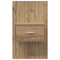 vidaXL Bed Cabinet with Drawer 2 pcs Artisan oak 48.5 x 32.5 x 80 cm