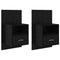 vidaXL Bed Cabinet 2 pcs Black oak 48.5 x 32.5 x 80 cm Engineered wood