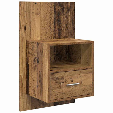 vidaXL Bed Cabinet 2 pcs Old wood 48.5 x 32.5 x 80 cm Engineered wood