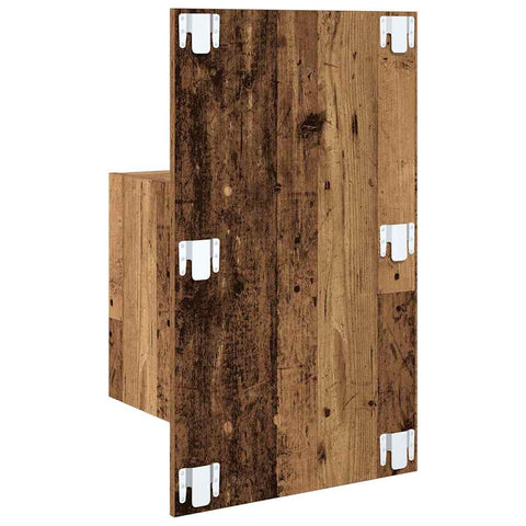 vidaXL Bed Cabinet 2 pcs Old wood 48.5 x 32.5 x 80 cm Engineered wood