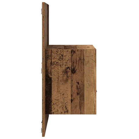 vidaXL Bed Cabinet 2 pcs Old wood 48.5 x 32.5 x 80 cm Engineered wood