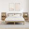 vidaXL Bed Cabinet with Drawer 2 pcs Artisan oak 48.5 x 32.5 x 80 cm