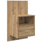 vidaXL Bed Cabinet with Drawer 2 pcs Artisan oak 48.5 x 32.5 x 80 cm