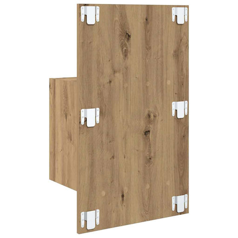vidaXL Bed Cabinet with Drawer 2 pcs Artisan oak 48.5 x 32.5 x 80 cm
